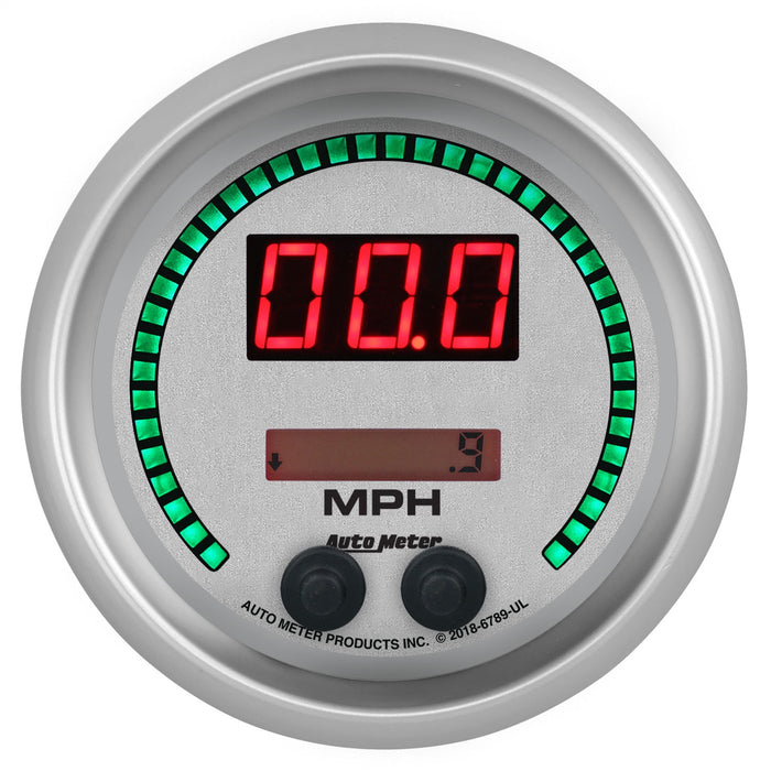 AutoMeter 6789-UL GAUGE; SPEEDO; 3 3/8in.; 260MPH/260KM/H; ELEC PROGRAM; ULTRA-LITE ELITE DIGITAL - Truck Part Superstore