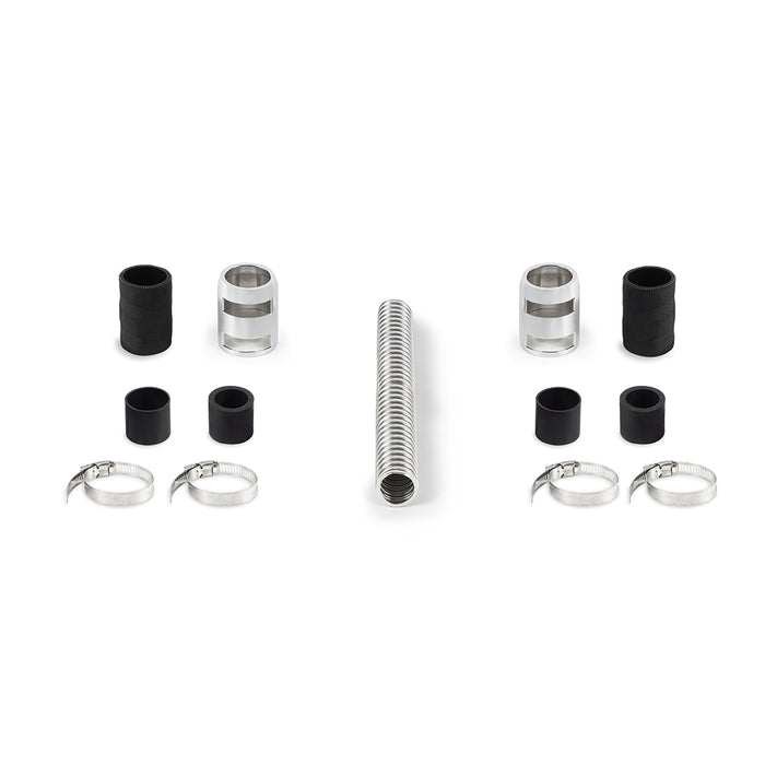 Mishimoto MMAH-U12C Universal Flexible Stainless Steel Radiator Hose Kit, 12", Chrome - Truck Part Superstore