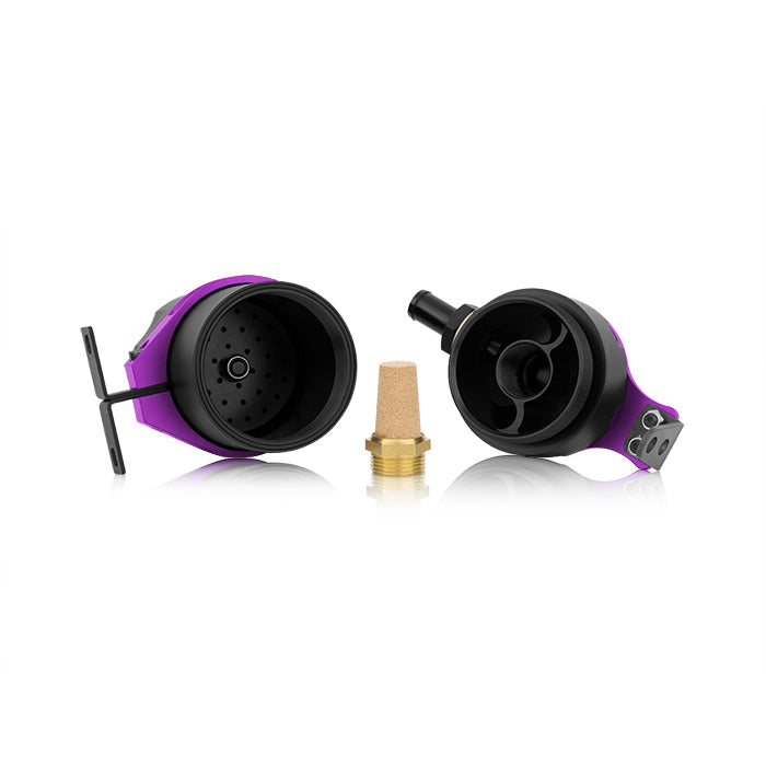 Mishimoto MMBCC-UNI-PR Mishimoto Baffled Oil Catch Can, Purple - Truck Part Superstore