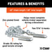 CURT 80030 48in. Safety Chain with 2 S-Hooks (5;000 lbs; Clear Zinc) - Truck Part Superstore