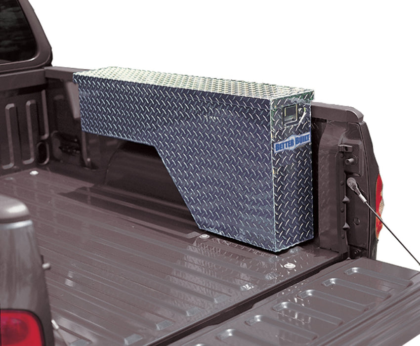 Better Built 68012344 Wheel Well Truck Tool Box; L 48 in. x W 8 in. x H 18 in.; Brite Aluminum; - Truck Part Superstore