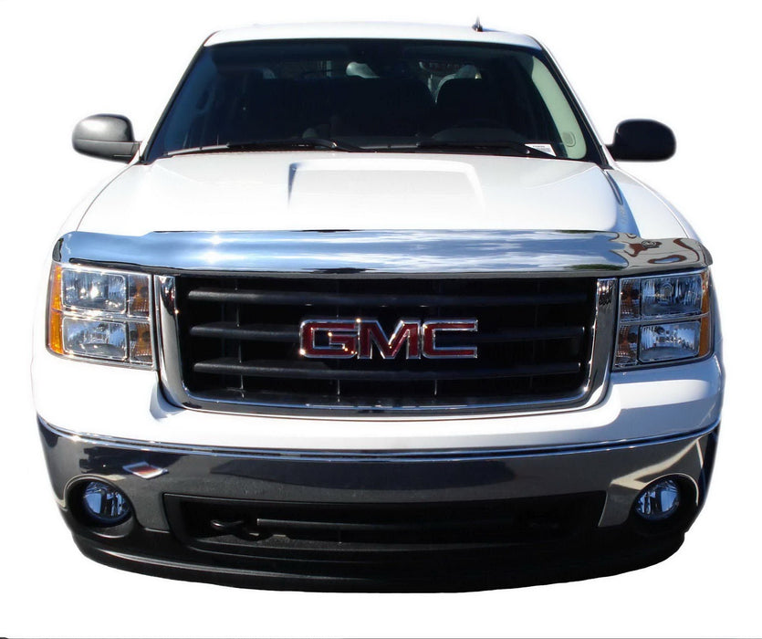 Auto Ventshade (AVS) 680159 Chrome Hood Shield; Full Height; No Drill; - Truck Part Superstore