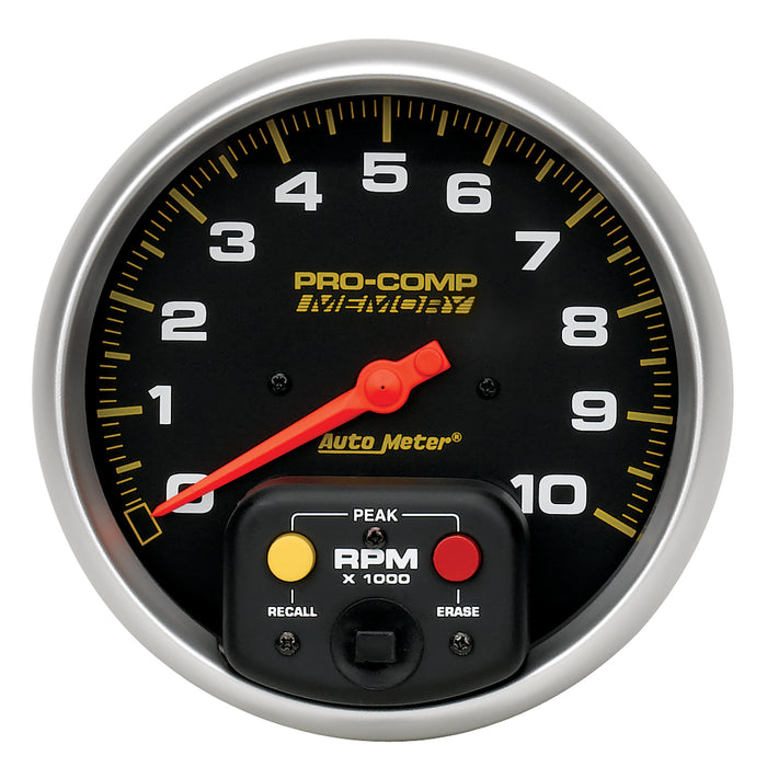 AutoMeter 6801 GAUGE; TACHOMETER; 5in.; 10K RPM; IN-DASH W/PEAK MEMORY; PRO-COMP - Truck Part Superstore