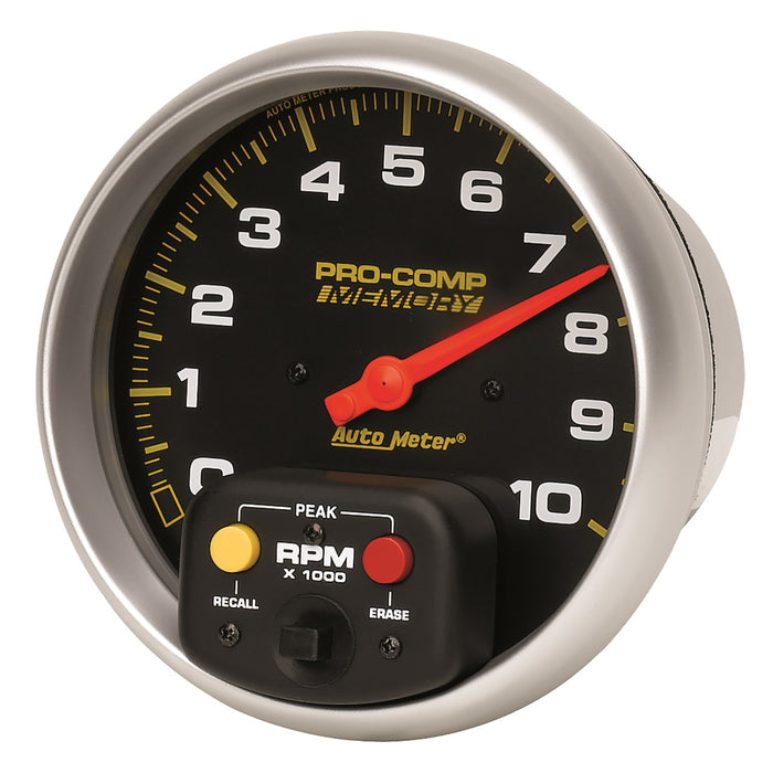 AutoMeter 6801 GAUGE; TACHOMETER; 5in.; 10K RPM; IN-DASH W/PEAK MEMORY; PRO-COMP - Truck Part Superstore