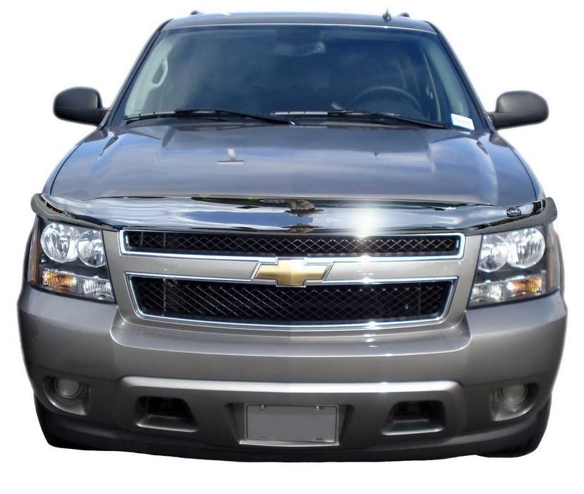 Auto Ventshade (AVS) 680303 Chrome Hood Shield; Full Height; No Drill; - Truck Part Superstore