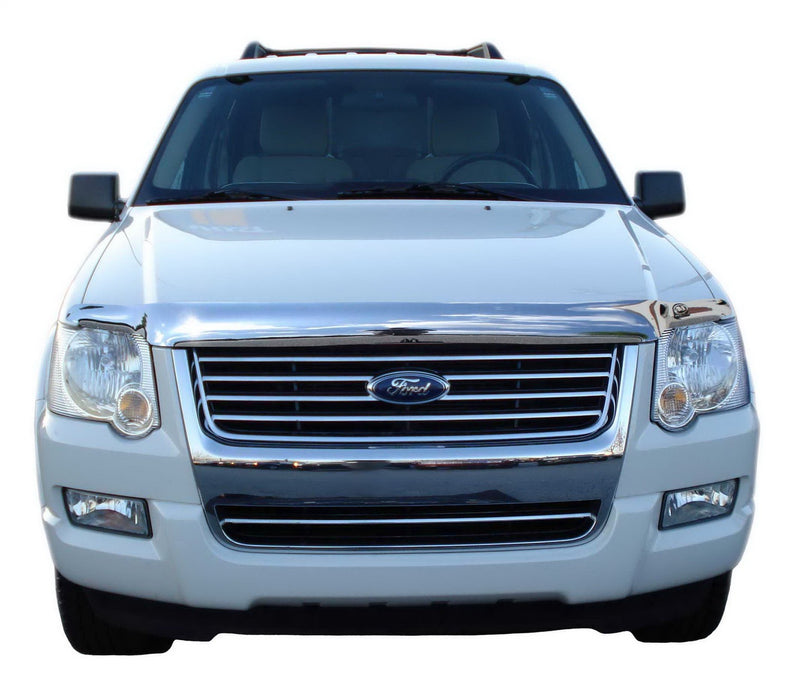 Auto Ventshade (AVS) 680314 Chrome Hood Shield; Full Height; No Drill; - Truck Part Superstore