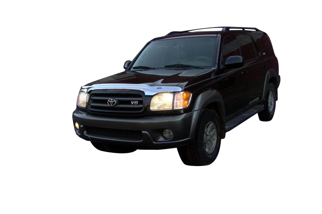 Auto Ventshade (AVS) 680429 Chrome Hood Shield; Full Height; No Drill; - Truck Part Superstore