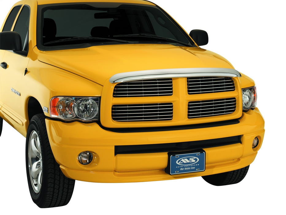 Auto Ventshade (AVS) 680430 Chrome Hood Shield; Full Height; No Drill; - Truck Part Superstore