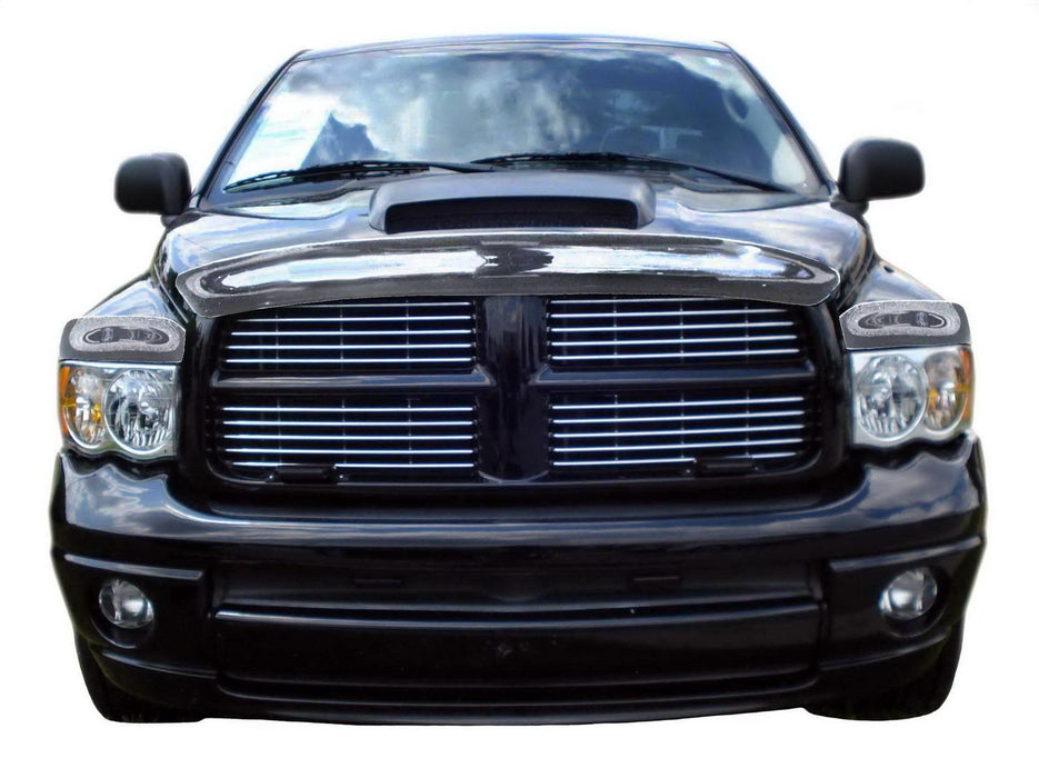 Auto Ventshade (AVS) 680433 Chrome Hood Shield; Full Height; No Drill; - Truck Part Superstore