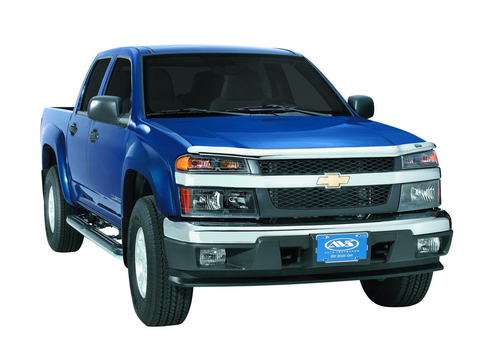 Auto Ventshade (AVS) 680503 Chrome Hood Shield; Full Height; No Drill; - Truck Part Superstore