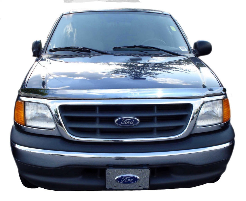Auto Ventshade (AVS) 680513 Chrome Hood Shield; Full Height; No Drill; - Truck Part Superstore