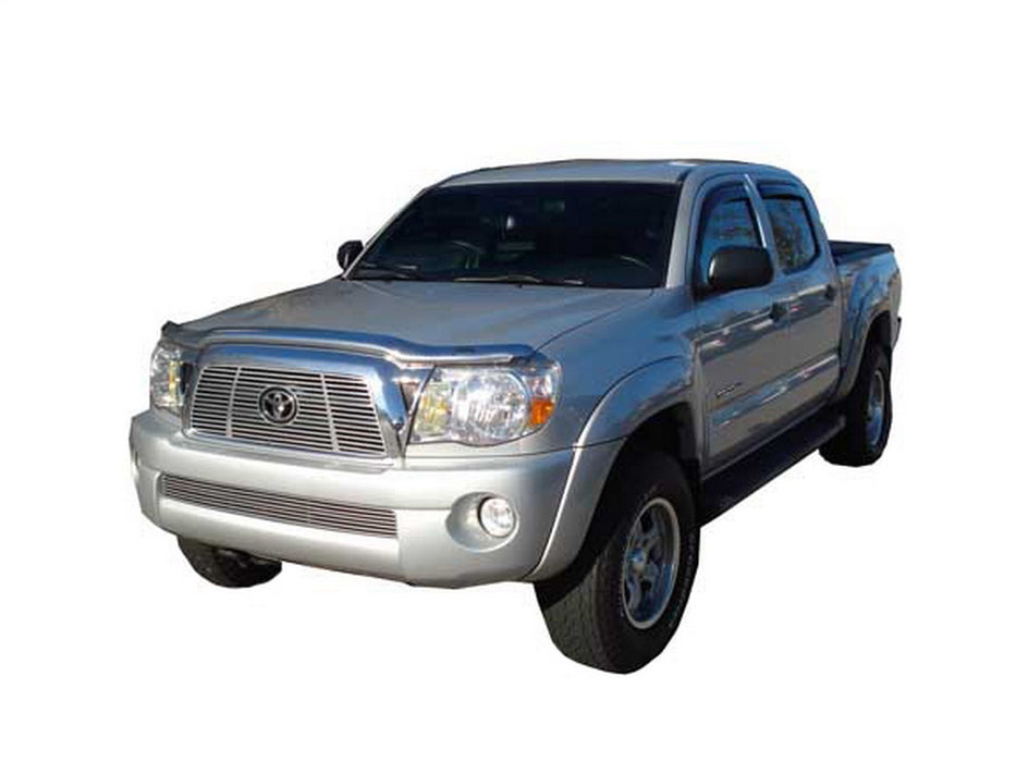 Auto Ventshade (AVS) 680645 Chrome Hood Shield; Full Height; No Drill; - Truck Part Superstore