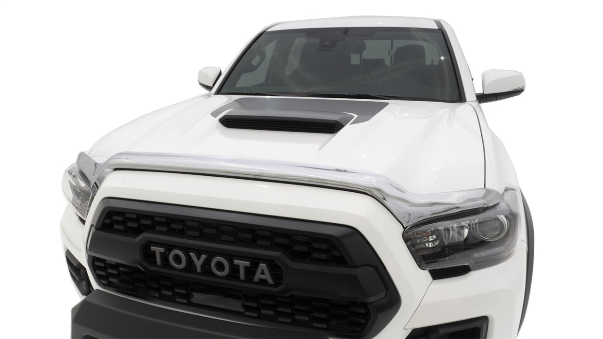 Auto Ventshade (AVS) 680681 Chrome Hood Shield; Full Height; No Drill; - Truck Part Superstore