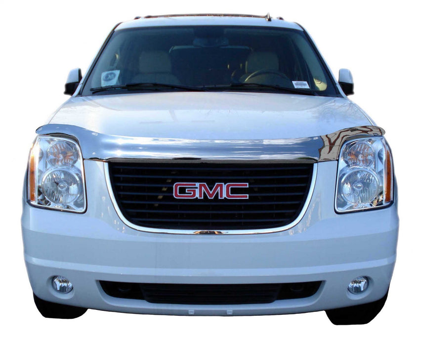 Auto Ventshade (AVS) 680837 Chrome Hood Shield; Full Height; No Drill; - Truck Part Superstore