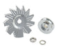 Mr Gasket 6808 Chrome Plated Alternator Fan And Pulley Kit; Incl. Fan/Pulley/Nut/Washer; - Truck Part Superstore