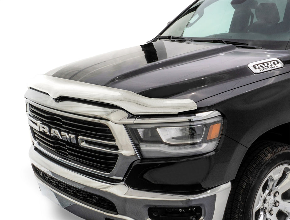 Auto Ventshade (AVS) 680953 Chrome Hood Shield; Full Height; No Drill; - Truck Part Superstore