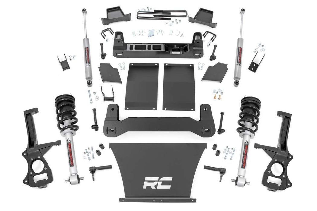 Rough Country 27532 4 Inch Suspension Lift Kit Lifted Struts 19-20 Silverado/Sierra 1500 Trailboss/AT4 4WD Rough Country - Truck Part Superstore