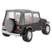 Rampage 68111 Complete Soft Top Kit; Gray; w/Soft Upper Doors; - Truck Part Superstore