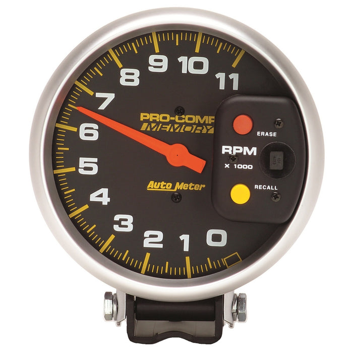 AutoMeter 6811 GAUGE; TACHOMETER; 5in.; 11K RPM; PEDESTAL W/PEAK MEMORY; PRO-COMP - Truck Part Superstore
