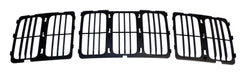 Crown Automotive Jeep Replacement 68143073AC Grille; Front; Smooth Black Finish; Includes 3 Grille Sections; - Truck Part Superstore