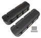Mr Gasket 6816BG Aluminum Valve Cover; Black Finish; Finned; Pair; - Truck Part Superstore
