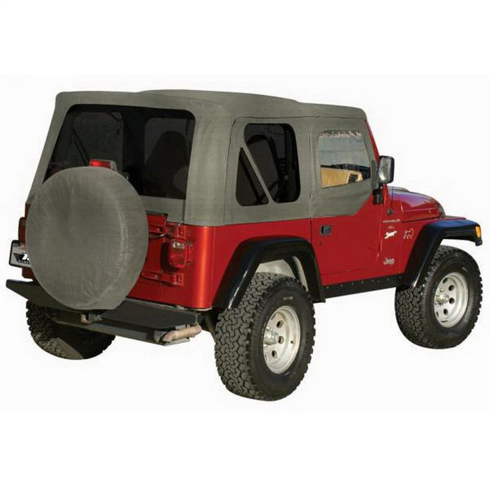Rampage 68211 Complete Soft Top Kit; Gray; w/Soft Upper Doors; w/Tinted Windows; - Truck Part Superstore