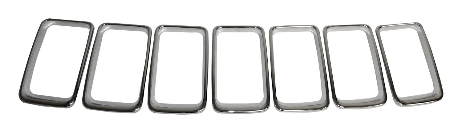Crown Automotive Jeep Replacement 68227779AA Grille Insert Set; Polished Chrome; - Truck Part Superstore