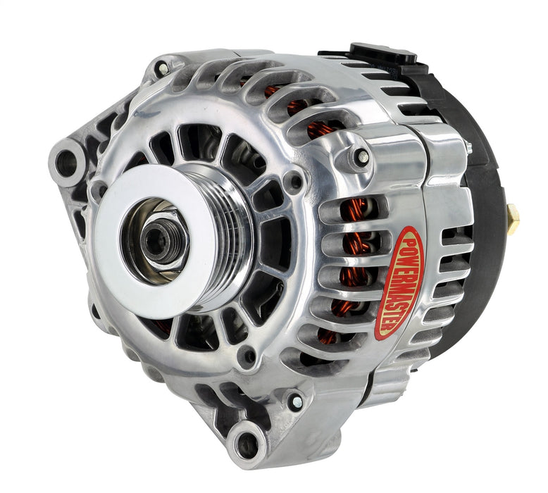 Powermaster Performance 68247 Alternator; AD230; Offset 2 in. Spools; 165 Amp; 100 Idle; Polished; - Truck Part Superstore