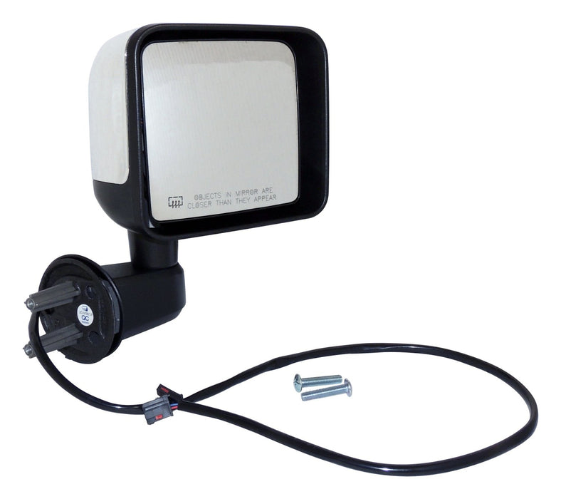 Crown Automotive Jeep Replacement 68249844AC Door Mirror; Right; w/Power Heated Mirrors; Chrome; - Truck Part Superstore