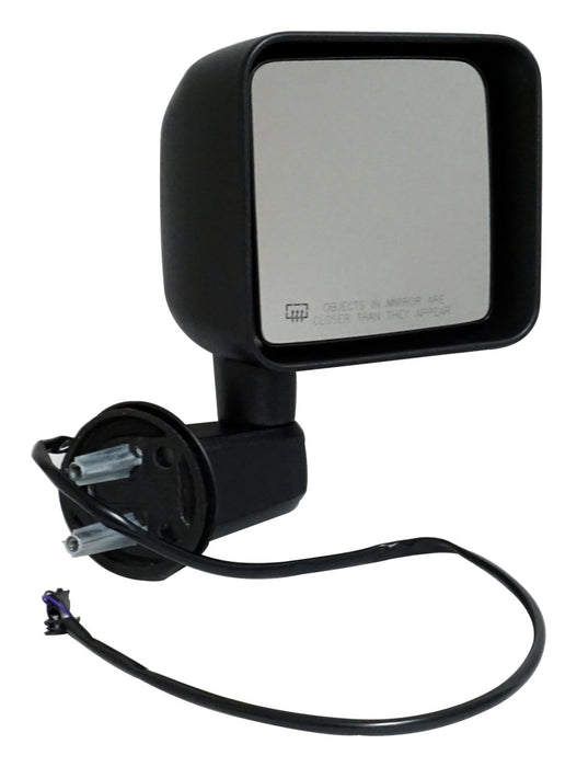 Crown Automotive Jeep Replacement 68249846AC Door Mirror; Right; Heated Mirror w/Textured Black Finish; Power; - Truck Part Superstore