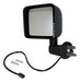 Crown Automotive Jeep Replacement 68249849AD Door Mirror; Left; w/Power Heated Mirrors; Black Textured; - Truck Part Superstore