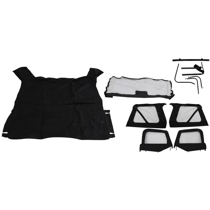 Rampage 68335 Complete Soft Top Kit; w/Soft Upper Doors; Black Diamond; - Truck Part Superstore