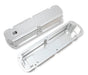 Mr Gasket 6841G Aluminum Valve Cover; Polished Finish; Finned; Silver; Pair; - Truck Part Superstore