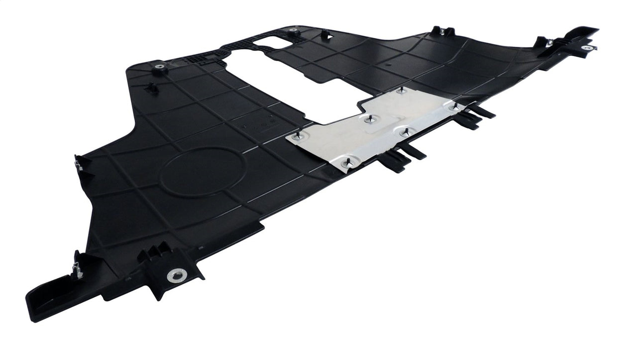 Crown Automotive Jeep Replacement 68420672AA Engine Splash Shield; Front; Black; Plastic; - Truck Part Superstore