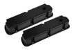 Mr Gasket 6842BG Aluminum Valve Cover; Polished Finish; Finned; Black; Pair; - Truck Part Superstore