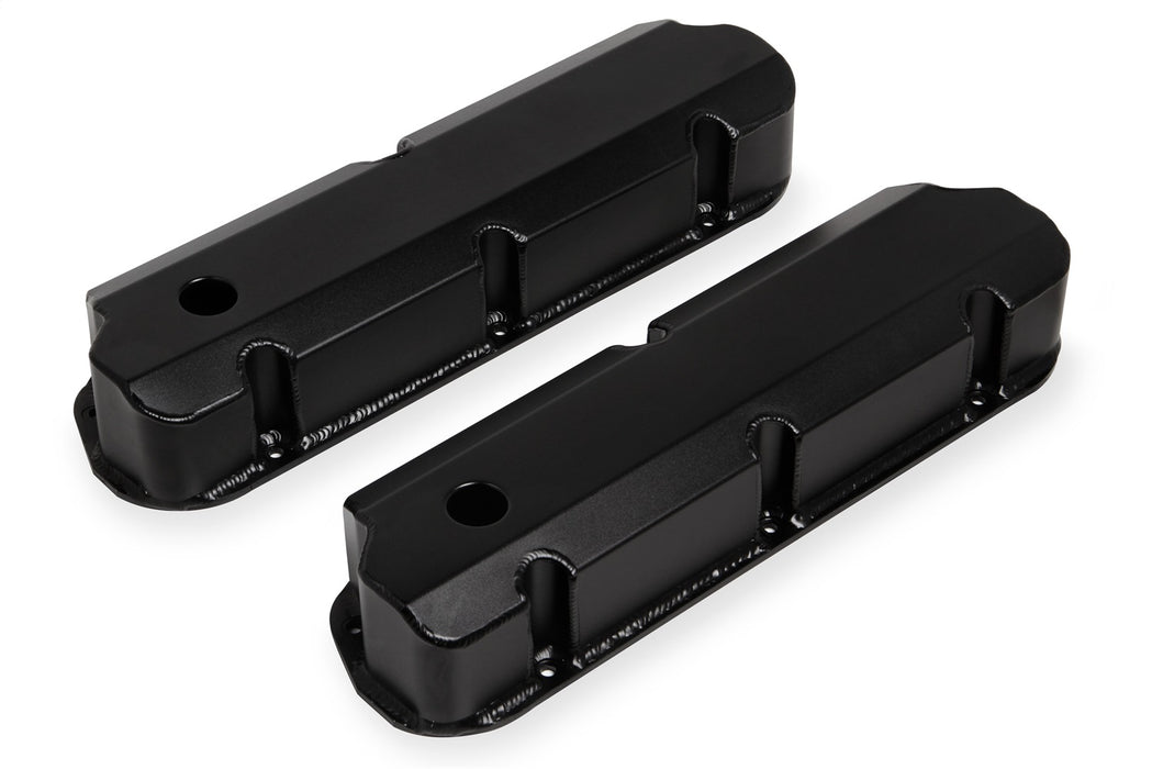 Mr Gasket 6843BG Aluminum Valve Cover; Tall Style; w/Breather Opening; Pair; - Truck Part Superstore
