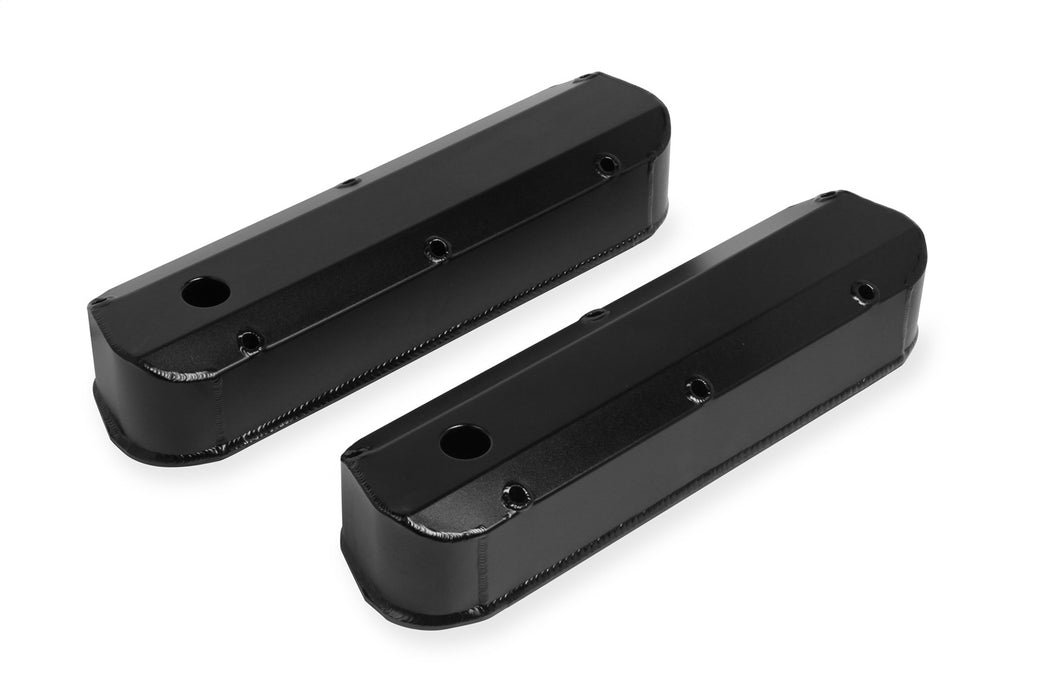 Mr Gasket 6844BG Aluminum Valve Cover; 1/4 in. Thick Billet Rail; Black; Pair; - Truck Part Superstore