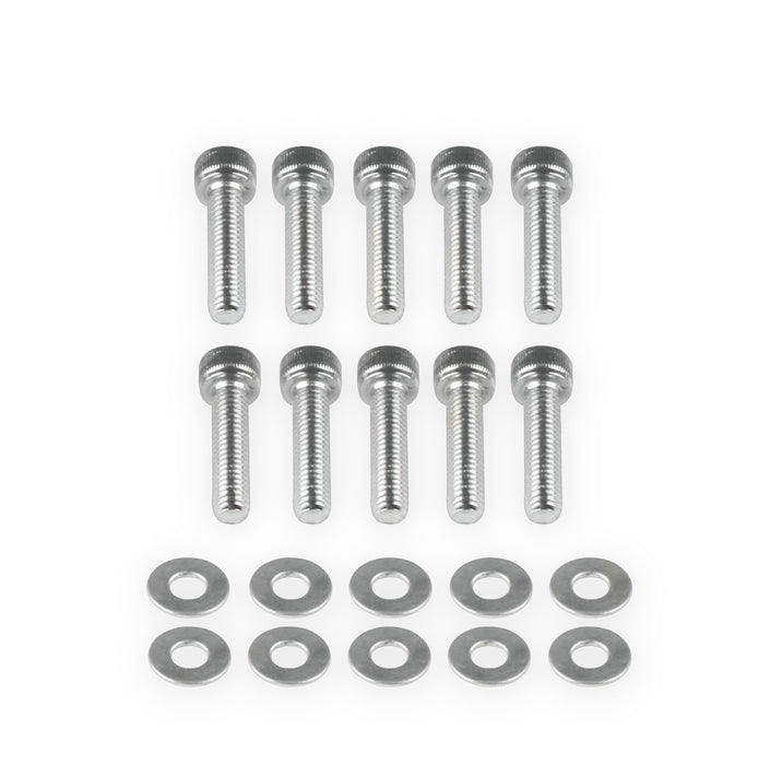 Mr Gasket 68502G Valve Cover Hardware; Incl. 10 Bolts/Washers; Silver; - Truck Part Superstore