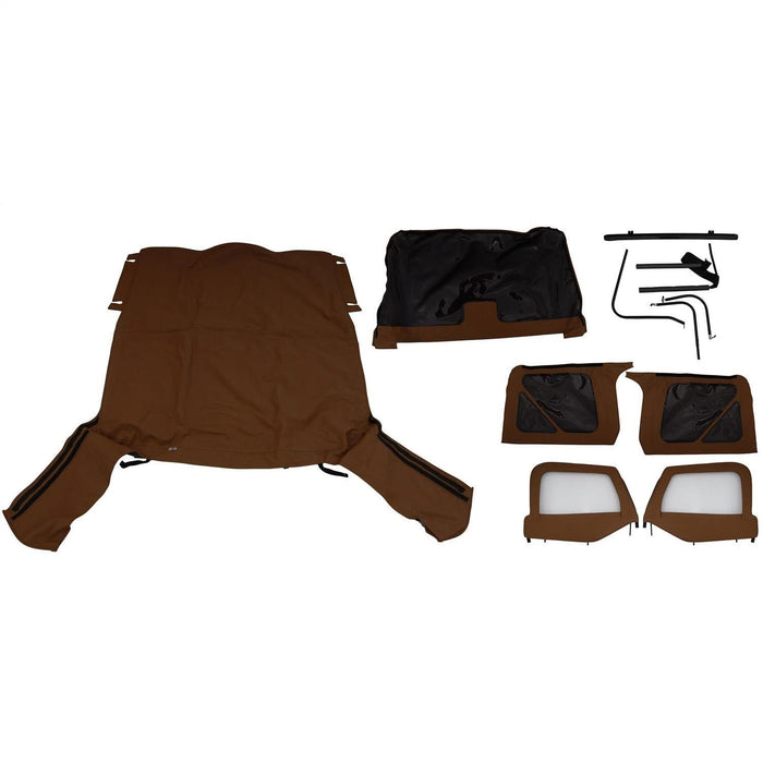 Rampage 68517 Complete Soft Top Kit; w/Soft Uppers Doors w/Tint; Spice; - Truck Part Superstore