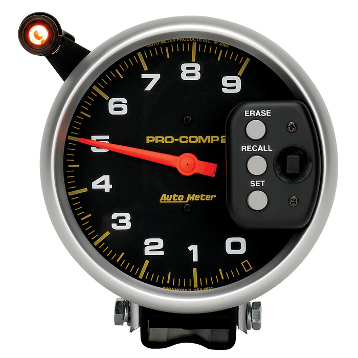 AutoMeter 6851 5in. TACHOMETER; 0-9000 RPM; PEDESTAL W/QUICK LITE/PEAK MEMORY; PRO-COMP - Truck Part Superstore