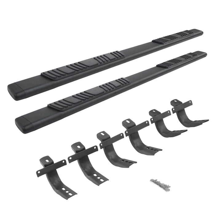 Go Rhino 685412971T 5" OE Xtreme Low Profile Side Steps with Mounting Bracket Kit - Truck Part Superstore