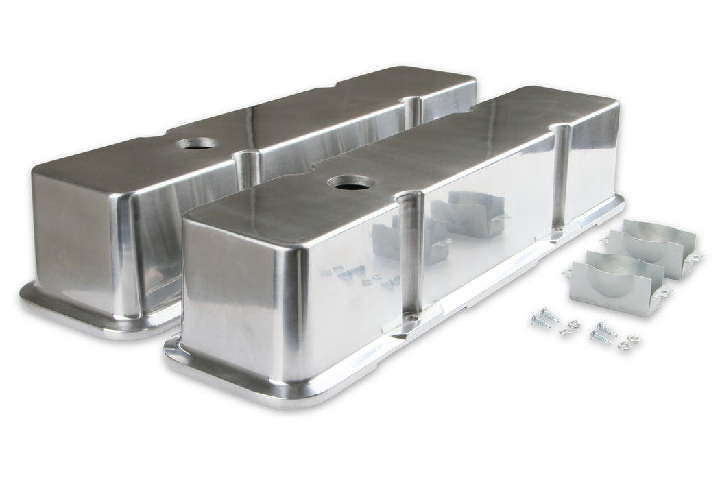 Mr Gasket 6854 Aluminum Valve Cover; Tall Style; w/Perimeter Bolts; - Truck Part Superstore