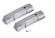 Mr Gasket 6855G Aluminum Valve Cover; Pre-Punched Breather Openings w/Baffles; Finned; Pair; - Truck Part Superstore