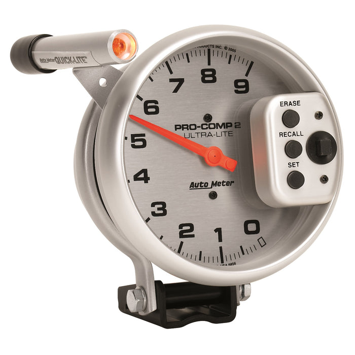 AutoMeter 6856 5in. TACHOMETER; 0-9000 RPM; PEDESTAL W/QUICK LITE; W/PEAK MEMORY; ULTRA-LITE - Truck Part Superstore