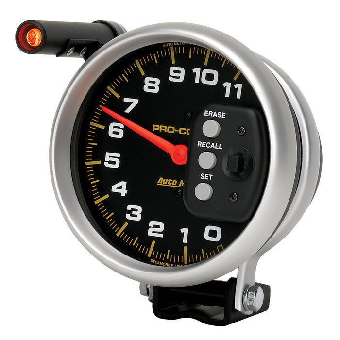 AutoMeter 6857 5in. TACHOMETER; 0-11;000 RPM; PEDESTAL W/QUICK LITE/PEAK MEMORY; PRO-COMP - Truck Part Superstore