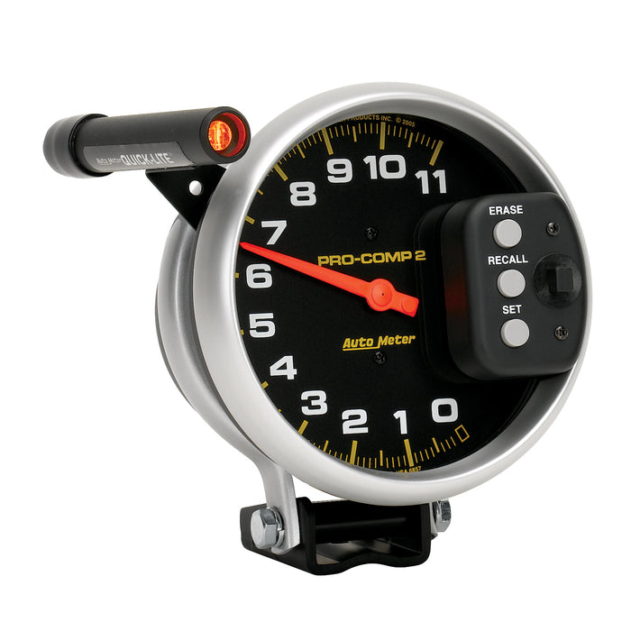 AutoMeter 6857 5in. TACHOMETER; 0-11;000 RPM; PEDESTAL W/QUICK LITE/PEAK MEMORY; PRO-COMP - Truck Part Superstore