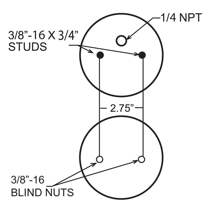 Firestone Ride-Rite 6859 Replacement Bellow; For Use w/Kit PN[0830/2080/2032/2068]; - Truck Part Superstore