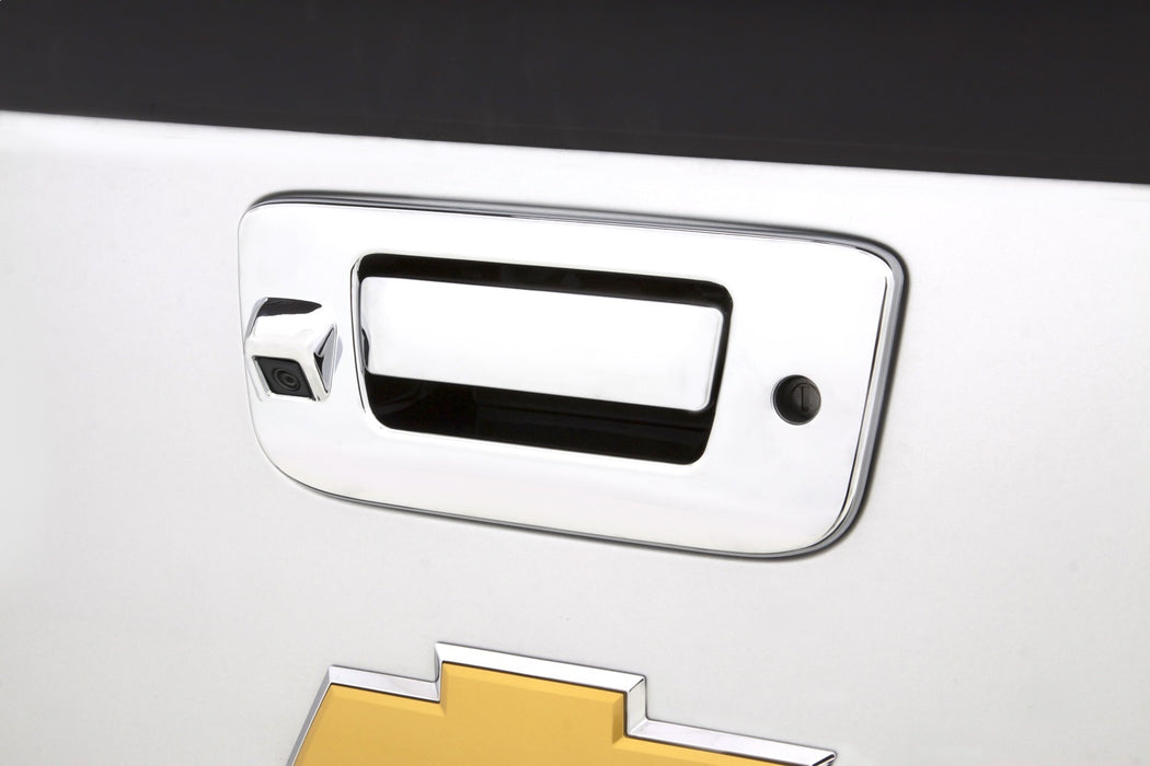 Auto Ventshade (AVS) 686563 Chrome Tailgate Handle Cover; w/Back Up Camera And Keyhole; - Truck Part Superstore