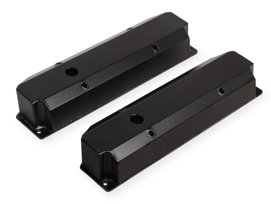 Mr Gasket 6865BG Aluminum Valve Cover; Long Bolt; Black Finish; Pair; - Truck Part Superstore
