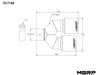 MBRP Exhaust T5171BE 2.5" Inlet Burnt End Exhaust Tip. - Truck Part Superstore